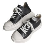 画像4: DRKSHDW ABSTRACT Leather Platform Lace-Up High-Top Sneakers Shoes　ユニセックス 男女兼用レザーハイカット 厚底 レースアップスニーカー (4)