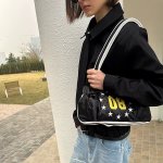 画像4: Star Multicolor Street Style Leather Trim Tote Shoulder Bag　ユニセックス男女兼用スター星＆ナンバリング08トリムトートショルダーバッグ (4)
