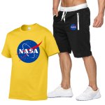 画像8: NASA short-sleeved T-shirt + shorts Set-up　ユニセックス男女兼用NASA半袖Tシャツ+ハーフパンツ セットアップ  (8)