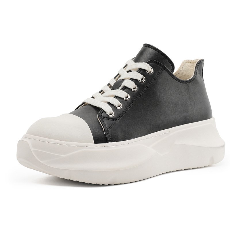 画像1: DRKSHDW ABSTRACT Leather Platform Lace-Up High-Top Sneakers Shoes　ユニセックス 男女兼用レザーハイカット 厚底 レースアップスニーカー (1)