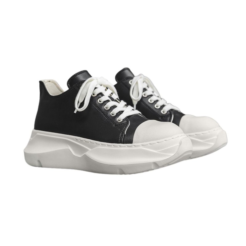 画像2: DRKSHDW ABSTRACT Leather Platform Lace-Up High-Top Sneakers Shoes　ユニセックス 男女兼用レザーハイカット 厚底 レースアップスニーカー (2)