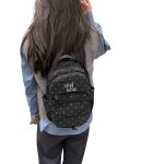 画像4: Polka Dot Stylish Backpack Tote Shoulder Bag　ユニセックス男女兼用スタイリッシュドット水玉柄バックパックトートショルダーバッグ (4)