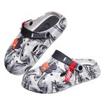 画像1:  Unisex Half & Half kaws Tie-Dye Clog Sandals   Sandals slippers   男女兼用  ハーフ&ハーフカウズタイダイ厚底クロッグサンダルシャワーサンダル ビーチサンダル シューズ (1)