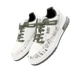 画像3: kaws Smile leather lace-up sneakers Shoes　ユニセックス 男女兼用 カウズスマイル厚底レザーレースアップスニーカー  (3)