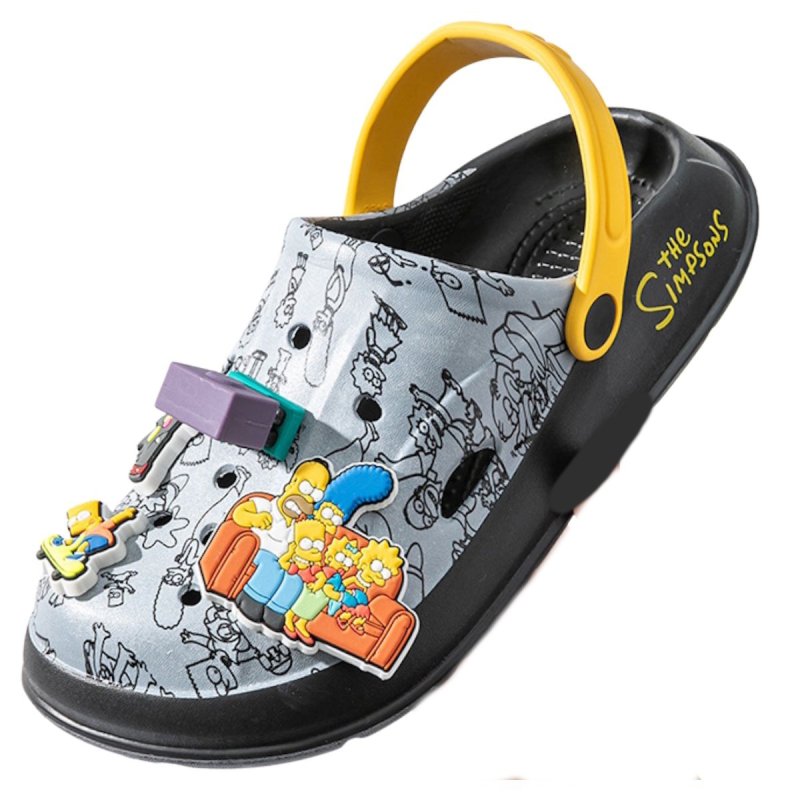 画像2:  Unisex The Simpsons Family Clog Sandals   Sandals slippers   男女兼用シンプソンファミリー厚底クロッグサンダルシャワーサンダル ビーチサンダル シューズ (2)