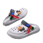 画像3:  Unisex Half & Half kaws Clog Sandals   Sandals slippers   男女兼用  ハーフ&ハーフカウズ厚底クロッグサンダルシャワーサンダル ビーチサンダル シューズ (3)