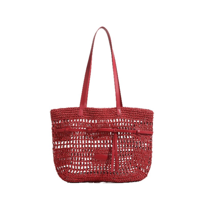 画像4: Mesh tote shoulder basket bag  メッシュトートショルダー フレンチかご籠バッグ  (4)