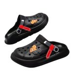 画像2:  Unisex Half & Half kaws Clog Sandals   Sandals slippers   男女兼用  ハーフ&ハーフカウズ厚底クロッグサンダルシャワーサンダル ビーチサンダル シューズ (2)