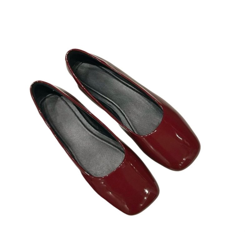 画像3: Women's Polka dot square toe Mary Jane flat ballet shoes pumps Shoes  水玉柄ドットフラット バレエシューズ パンプス　 (3)