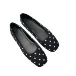 画像5: Women's Polka dot square toe Mary Jane flat ballet shoes pumps Shoes  水玉柄ドットフラット バレエシューズ パンプス　 (5)