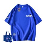 画像3: NASA x Astronaut Seated sitting Print Short-sleeved T-shirt ユニセックス男女兼用 NASA ナサ × 着席 宇宙飛行士 プリント 半袖Tシャツ (3)