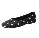 画像4: Women's Polka dot square toe Mary Jane flat ballet shoes pumps Shoes  水玉柄ドットフラット バレエシューズ パンプス　 (4)