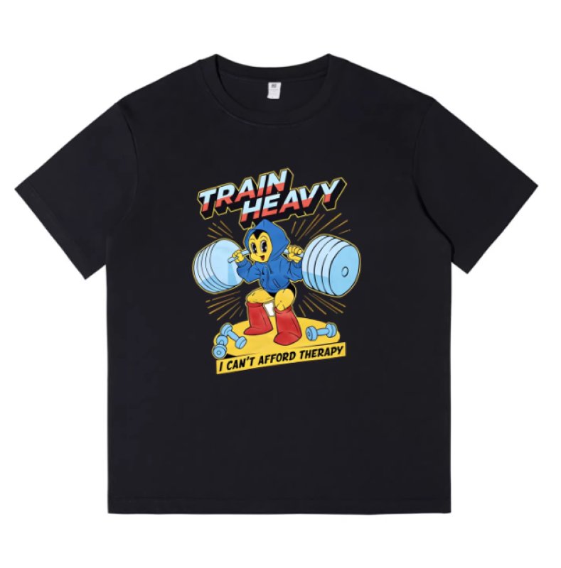 画像2: Train Heavy Print Tshirts  ユニセックス 男女兼用 Train Heavy半袖Tシャツ (2)