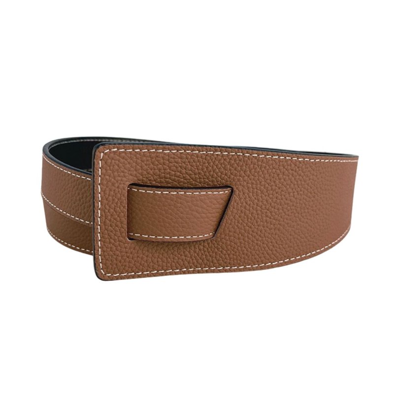画像14: Women's Leather Wide decoration sash belt 本革 レザー 幅広 サッシュベルト (14)