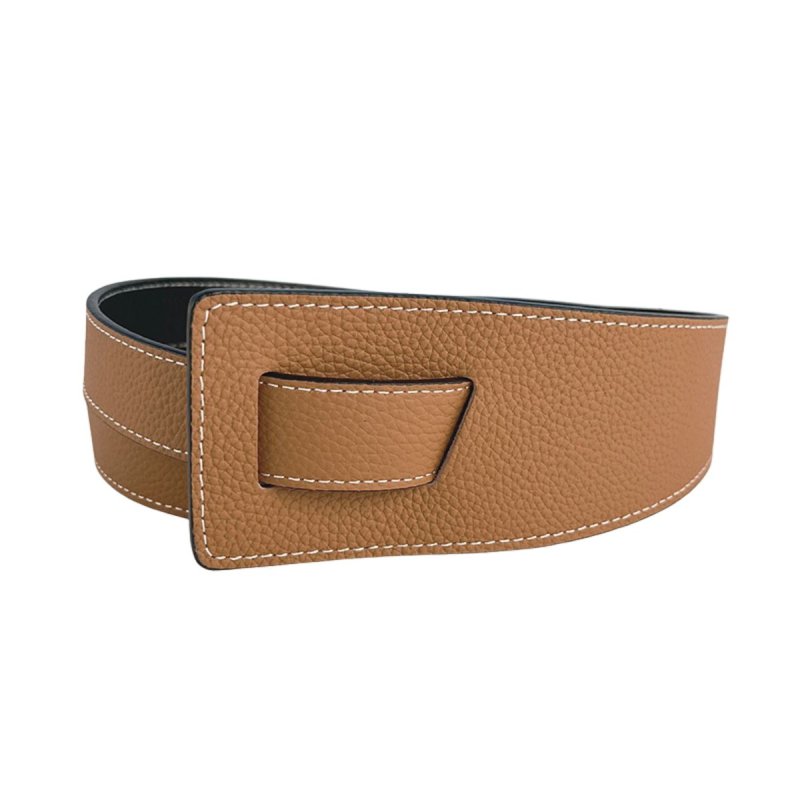 画像10: Women's Leather Wide decoration sash belt 本革 レザー 幅広 サッシュベルト (10)