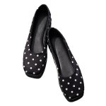 画像7: Women's Polka dot square toe Mary Jane flat ballet shoes pumps Shoes  水玉柄ドットフラット バレエシューズ パンプス　 (7)