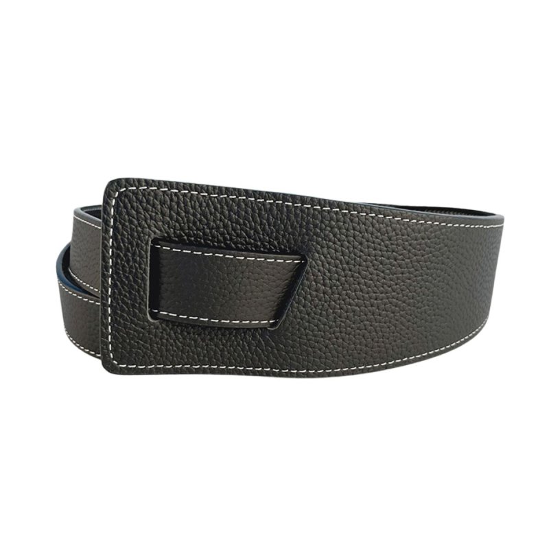 画像4: Women's Leather Wide decoration sash belt 本革 レザー 幅広 サッシュベルト (4)