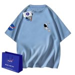 画像1: NASA x Baby rest astronaut Tshirts  ユニセックス 男女兼用 NASA ナサ × 休憩宇宙飛行士 半袖Tシャツ (1)