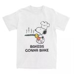 画像6: Baker Snoopy Print Short-sleeved T-shirt ユニセックス男女兼用 ベーカースヌーピー プリント 半袖Tシャツ (6)