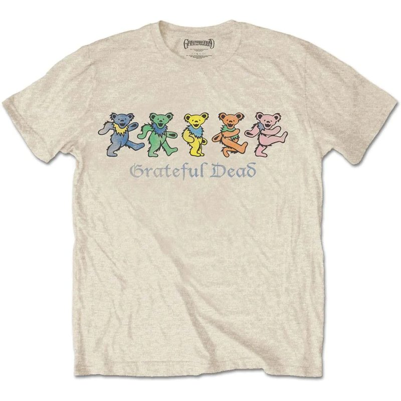 画像1: grateful dead  Bear  print Tshirts  ユニセックス 男女兼用グレイトフル・デッドベアプリント 半袖Tシャツ (1)