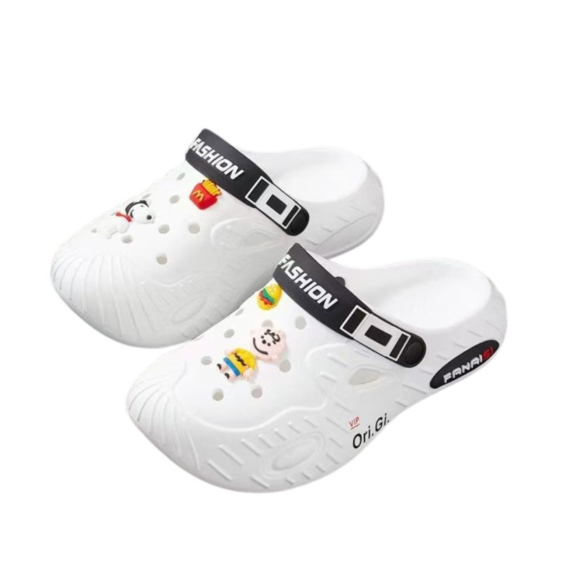 画像2:  Unisex Snoopy & Charlie Croc Sandals   男女兼用スヌーピー＆チャーリークロッグサンダルシャワーサンダル ビーチサンダル シューズ (2)