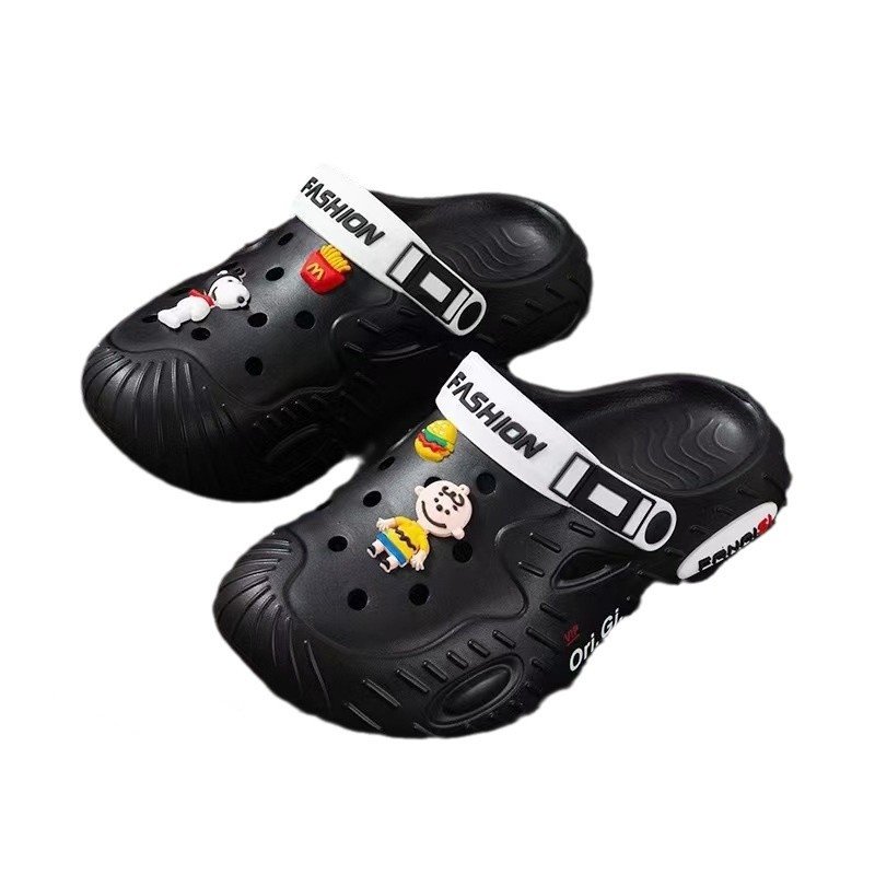 画像3:  Unisex Snoopy & Charlie Croc Sandals   男女兼用スヌーピー＆チャーリークロッグサンダルシャワーサンダル ビーチサンダル シューズ (3)