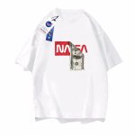 画像2: NASA collaboration US dollar bill pattern print Tshirts  ユニセックス 男女兼用ナサ×USドル紙幣プリント 半袖Tシャツ (2)