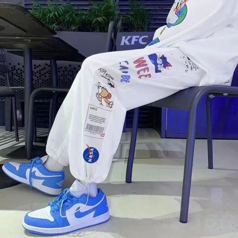 画像4: 26 Unisex NASA x Tom and Jerry Side Print Sweat Pants Jogger Pant ナサ トムとジェリー トム＆ジェリー サイドプリント スウェット ジョガーパンツ ユニセックス 男女兼用  (4)