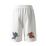 画像3: 26 Tom and Jerry Back Print Waffle Short Half Pants  ユニセックス トム ＆ ジェリー トムとジェリー バックプリント ワッフル素材 ハーフパンツ ショートパンツ  (3)