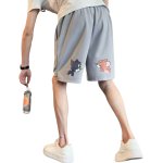 画像7: 26 Tom and Jerry Back Print Waffle Short Half Pants  ユニセックス トム ＆ ジェリー トムとジェリー バックプリント ワッフル素材 ハーフパンツ ショートパンツ  (7)