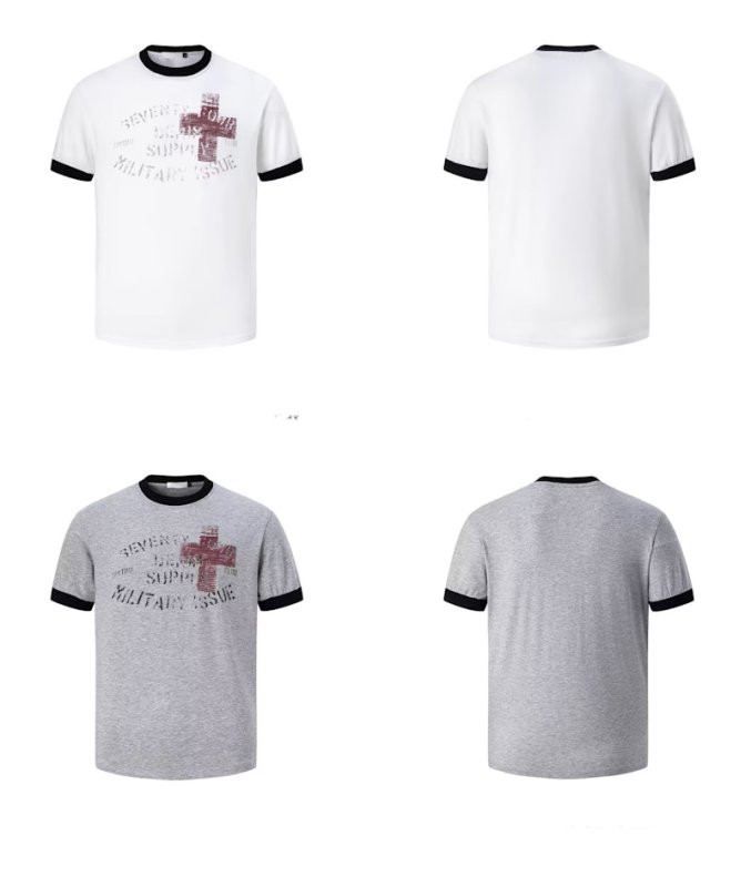 画像3: color block letter  print Tshirts  ユニセックス 男女兼用カラーブロックレタープリント 半袖Tシャツ (3)