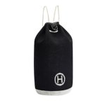 画像1: Knit H logo long backpack bag ニット 編み Hロゴ 巾着型 リュックサック バックパック リュック (1)