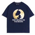 画像4: Moon & Silhouette Snoopy print Tshirts  ユニセックス 男女兼用ムーン＆シルエットスヌーピープリント 半袖Tシャツ (4)