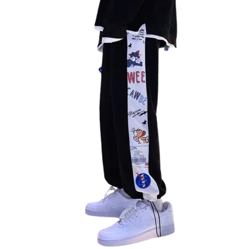 画像2: 26 Unisex NASA x Tom and Jerry Side Print Sweat Pants Jogger Pant ナサ トムとジェリー トム＆ジェリー サイドプリント スウェット ジョガーパンツ ユニセックス 男女兼用  (2)