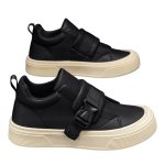画像3: 26 LEATHER VELCRO HIGH TOP SNEAKERS boots shoes 男女兼用 ユニセックス レザー ベルクロ ハイカット 厚底 スニーカー ブーツ (3)