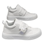 画像1: 26 LEATHER VELCRO HIGH TOP SNEAKERS boots shoes 男女兼用 ユニセックス レザー ベルクロ ハイカット 厚底 スニーカー ブーツ (1)