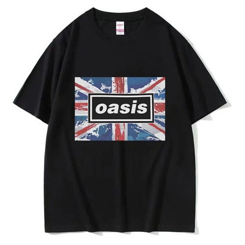 画像2: Oasis x Union Jack Print Tshirts  ユニセックス 男女兼用 Oasis オアシスx Union Jackユニオンジャック半袖Tシャツ (2)