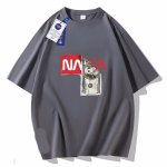 画像5: NASA collaboration US dollar bill pattern print Tshirts  ユニセックス 男女兼用ナサ×USドル紙幣プリント 半袖Tシャツ (5)