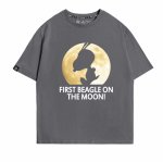 画像3: Moon & Silhouette Snoopy print Tshirts  ユニセックス 男女兼用ムーン＆シルエットスヌーピープリント 半袖Tシャツ (3)
