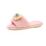 画像2: 26 Sponge bob 3D Faux Fur slippers flip flops soft bottom sandals スポンジボブ エレガント ファー サンダル ビーチサンダル  (2)