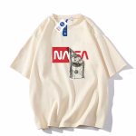画像3: NASA collaboration US dollar bill pattern print Tshirts  ユニセックス 男女兼用ナサ×USドル紙幣プリント 半袖Tシャツ (3)