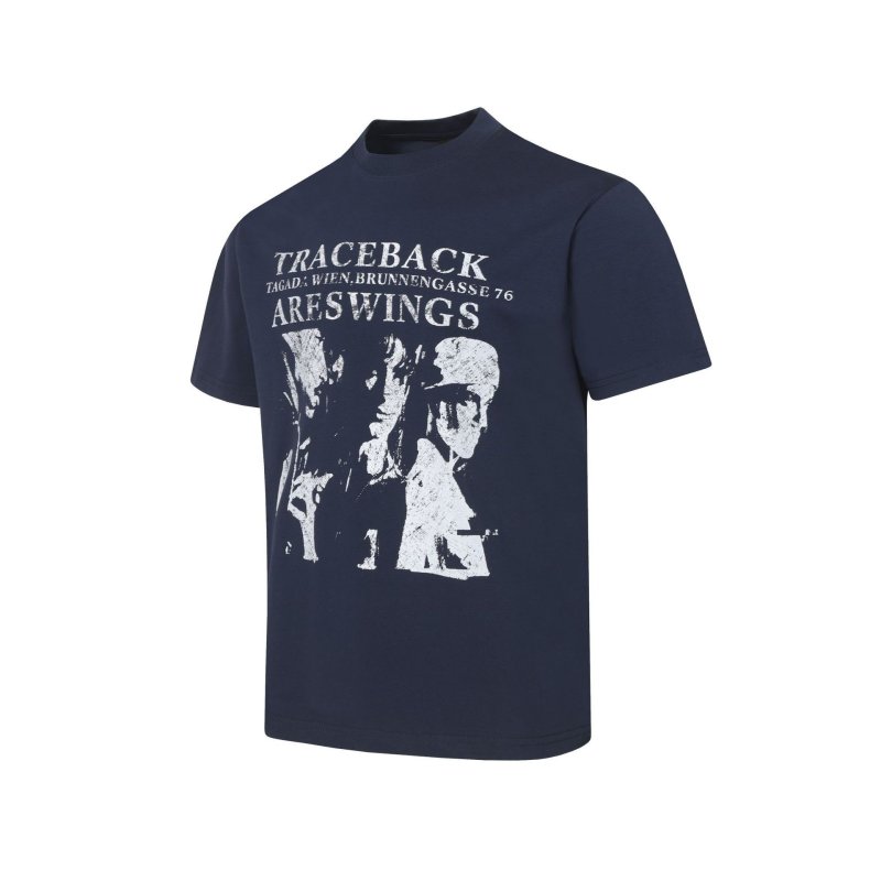 画像2: Trace back areswings print Tshirts  ユニセックス 男女兼用Trace back areswings プリント 半袖Tシャツ (2)