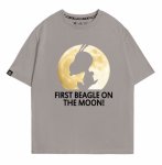 画像1: Moon & Silhouette Snoopy print Tshirts  ユニセックス 男女兼用ムーン＆シルエットスヌーピープリント 半袖Tシャツ (1)