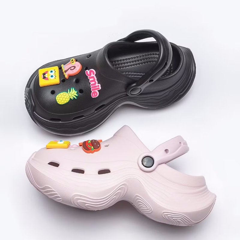 画像7:  SpongeBob platform Crocs sandal slippers flip flops soft bottom sandals スポンジボブ 厚底プラットホーム サンダル スリッパビーチサンダル  (7)