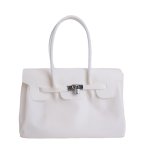 画像2: PVC Jerry Kelly Large Capacity Tote Shoulder Bag ジェリーケリートートショルダー フレンチバッグ  (2)