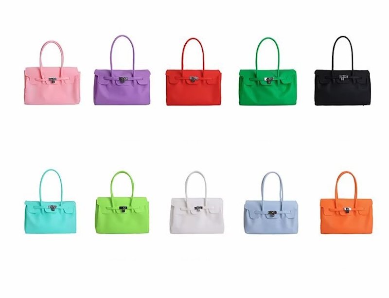 画像11: PVC Jerry Kelly Large Capacity Tote Shoulder Bag ジェリーケリートートショルダー フレンチバッグ  (11)
