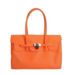 画像5: PVC Jerry Kelly Large Capacity Tote Shoulder Bag ジェリーケリートートショルダー フレンチバッグ  (5)