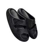 画像4:  Unisex 3D checkered platform sandal slippers  男女兼用3Dチェック柄プラットフォーム  厚底サンダルシャワー ビーチサンダル シューズ (4)