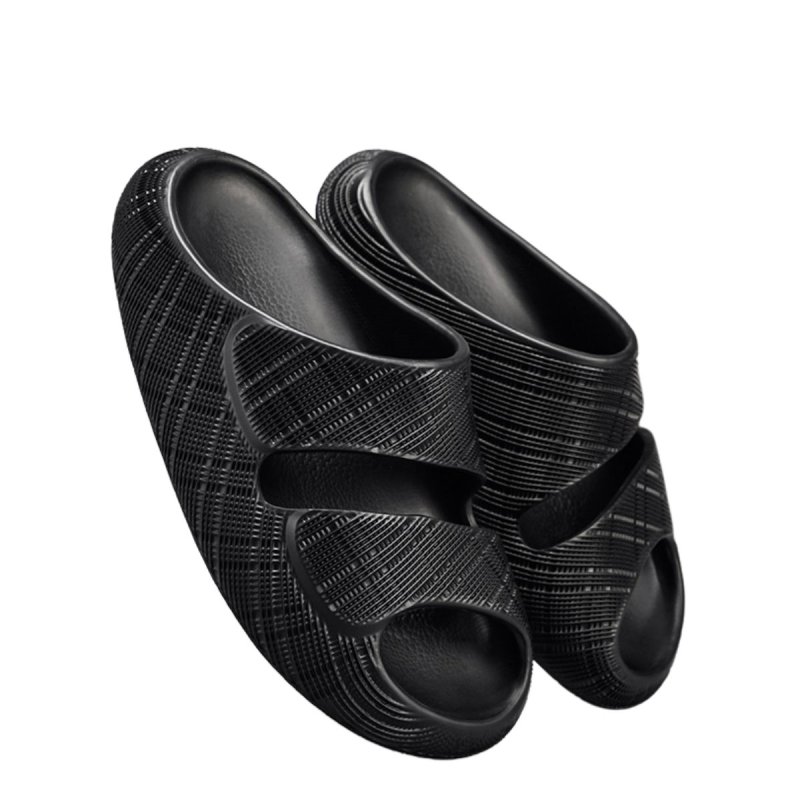 画像4:  Unisex 3D checkered platform sandal slippers  男女兼用3Dチェック柄プラットフォーム  厚底サンダルシャワー ビーチサンダル シューズ (4)