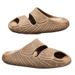 画像3:  Unisex 3D checkered platform sandal slippers  男女兼用3Dチェック柄プラットフォーム  厚底サンダルシャワー ビーチサンダル シューズ (3)